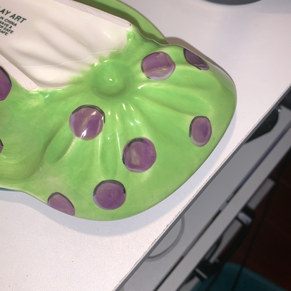 Clay art flip flop serving dish - Picture 7 of 7